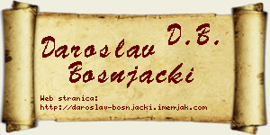 Daroslav Bošnjački vizit kartica